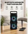 Led Işıklı Kablosuz Bluetooth Hoparlör Yüksek Ses Güçlü Bas Performansı Taşınabilir Şarjlı