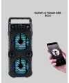 Led Işıklı Kablosuz Bluetooth Hoparlör Yüksek Ses Güçlü Bas Performansı Taşınabilir Şarjlı