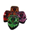 Led Işıklı Neon Maske Cadılar Bayramı Maskesi Korkunç Korku Maskesi