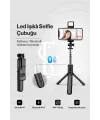 Led Işıklı Selfie Çubuğu Bluetooth Kumandalı Kablosuz Tripot Selfie Monopod Selfie Stick