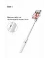 Led Işıklı Selfie Çubuğu Bluetooth Kumandalı Kablosuz Tripot Selfie Monopod Selfie Stick (Beyaz)