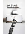 Led Işıklı Selfie Çubuğu Bluetooth Kumandalı Kablosuz Tripot Selfie Monopod Selfie Stick (Pembe)