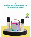 Led Işıklı Taşınabilir Karaoke Hoparlör – Usb & Aux Girişli