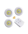 Led Lamba 3lü Uzaktan Kumandalı Yapışkanlı