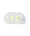 Led Lamba 3lü Uzaktan Kumandalı Yapışkanlı