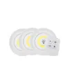 Led Lamba 3lü Uzaktan Kumandalı Yapışkanlı