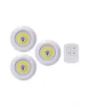 Led Lamba 3lü Uzaktan Kumandalı Yapışkanlı