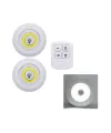 Led Lamba 3lü Uzaktan Kumandalı Yapışkanlı