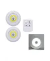 Led Lamba 3lü Uzaktan Kumandalı Yapışkanlı