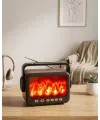 Led Şömine Efektli Kablosuz Hoparlör Fm Radyo Müzik Çalar