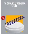 Led Yağmur Işığı Seti 10 Adet Meteor Çubuk Aydınlatma
