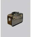 Led’li Nostaljik Bluetooth Hoparlör – Vintage Tasarım, Ahşap Doku
