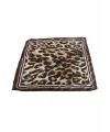Leopar Desenli Saten Fular 50*50 cm