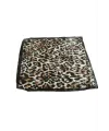 Leopar Desenli Zr Saten Fular 50*50 cm