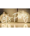 Lets Party Yazılı Neon Led