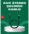 Lightning To 3.5mm Aux Ses Dönüştürücü Kablo 1 Metre Stereo Uyumlu