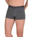Likralı Erkek Boxer Şort Füme 1097B