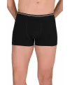 Likralı Erkek Boxer Şort Siyah 1097B