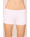 Likralı Süprem Bayan Boxer Short Beyaz 2100B