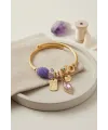 Lila Damla Model Charmlı Bileklik