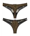 Liona Büyük Beden Leopar Desenli Fantazi G String Bato Külot