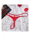Liona Halkalı Mini Kırmızı Kadın Fantezi G String