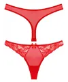 Liona Kırmızı Dantelli Fantezi G String Külot
