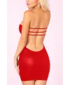 Liona Sırtı Açık Fantazi Mini Elbise
