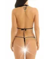 Liona Siyah Mikro Bikini Fantezi Sütyen Külot Takımı