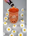 Lotus Çiçeği  El Yapımı Çömlek Buhurdanlık Tütsülük