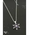 Lotus Zirkon Taşlı Trend Kolye