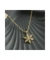 Lotus Zirkon Taşlı Yeni Sezon Kolye