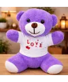 Love Baskılı Tişörtlü Peluş Oyuncak Ayıcık