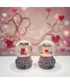 Love Tasarımlı Işıklı Mini Kar Küresi