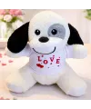 Love Tişörtlü Sevimli Peluş Köpek