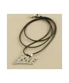 Love Yazılı Metal Vinlex Deri Kolye