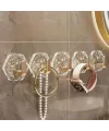 Lüks 5’li Duvar Askısı Banyo Mutfak İçin Havlu  Askılık