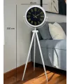 Lüks Beyaz Tripod Ayaklı Saat