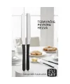 Lüks Seri 2li Tereyağı ve Peynir Bıçağı Seti - Paslanmaz Çelik & Ergonomik Silikon Saplı 16 cm 719999