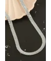Lüx İtalyan Çelik Zincir Kolye 45CM