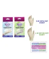 Luxev 6 Pcs S-M Ve M-L Beden Latex Muayene Eldiveni Lateks IEGVK0X