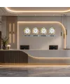 LuxTime Gold Series 36 Cm 4 lü Tabelalı Dünya Duvar Saati