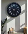 Luxury Black 40 Cm Metal Duvar Saati