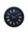 Luxury Black 40 Cm Metal Duvar Saati