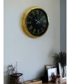 Luxury Gold 40 Cm Metal Duvar Saati