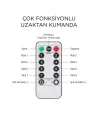 Lw-7 300 Ledli 10 Sarkıt Perde Led Işık, 8 Modlu Uzaktan Kumandalı, 3x3 Metre Peri Telli Led