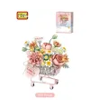 LZ4124 LOZ PEMBE ARABALI ÇİÇEKLER 584 PARÇA BLOCK