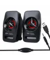 Magicvoice T-19 1+1 USB Pc Mini Hoparlör - Speaker (2*3 Watt - 4 Ohm)