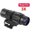 Magnifier 3x Yakınlaştırmalı Dürbün  22mm Ray Uyumlu, Katlanır Yaylı Ayaklı