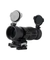 Magnifier 3x Yakınlaştırmalı Dürbün  22mm Ray Uyumlu, Katlanır Yaylı Ayaklı